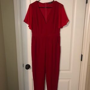 SHEIN Red Jumpsuit